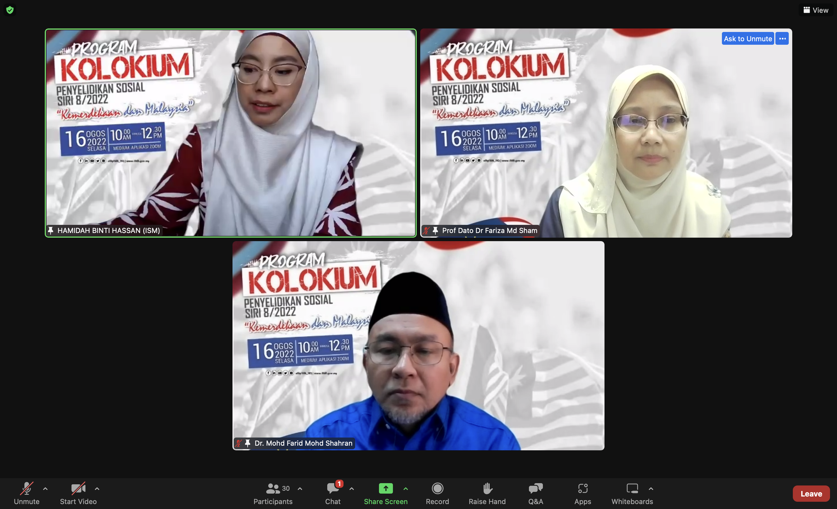 Program Kolokium Penyelidikan Sosial Ism Siri 8-2022 Bertemakan Kemerdekaan Dan Malaysia pic 012