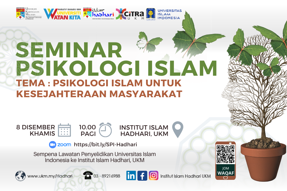 Seminar Psikologi Islam dan Lawatan Penyelidikan Universitas Islam Indonesia ke Institut Islam Hadhari, UKM