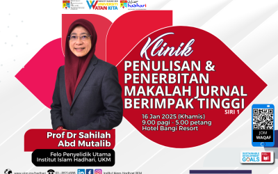 Klinik Penulisan & Penerbitan Makalah Jurnal Berimpak Tinggi pada 16 Jan 2025