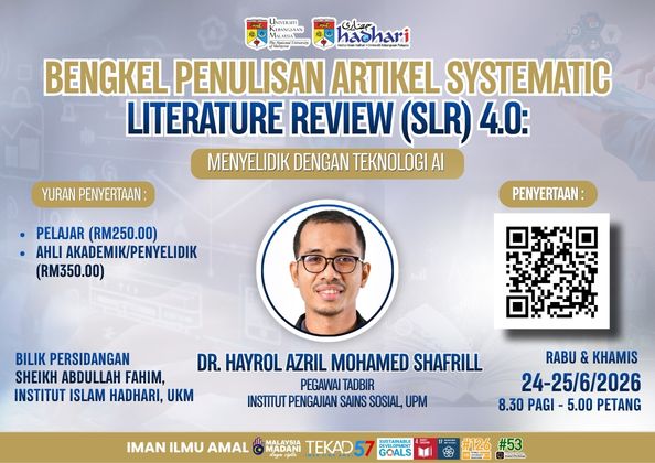 BENGKEL PENULISAN ARTIKEL SYSTEMATIC LITERATURE REVIEW (SLR) 4.0: MENYELIDIK DENGAN TEKNOLOGI AI